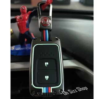 เคสโลหะรีโมทรถ Honda Smart Key Full Package 2021แบบ 2, 3 และ 4 ปุ่ม แถมหัวกุญแจตรงรุ่น ไว้เข้าเกียร์ว่าง วัสดุอย่างดี