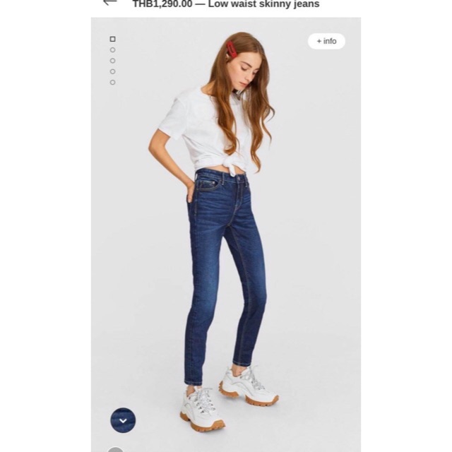 stradivarius jeans low waist