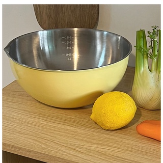 HERA ชามสแตนเลส ชามผสมอาหาร ชามผสม ชามสลัด ชามผสมสแตนเลส กะละมังสแตนเลส Stainless Steel Bowl with Scale Egg Beater Mixing Bowl Salad Bowl