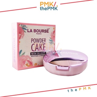 🔸พร้อมส่ง | ของแท้🔸La Bourse Powder Cake With Collagen ลาบูสส์ แป้งชมพู แป้งลาบูสส์ แป้งเค้ก มีกันแดดในตัว แป้งกันแดด