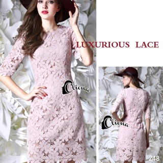 Lace Dress 6สีPremium by Cliona Free Ems