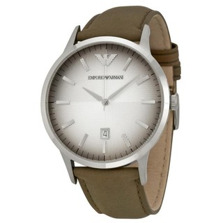 Emporio Armani นาฬิกาผู้ชาย สีน้ำตาล สายหนัง รุ่น AR2470