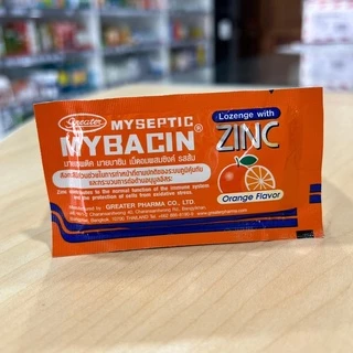 MyBacin Zinc Lemon ยาอมมายบาซิน ซิงค์ รสมินท์ รสมะนาว รสส้ม พร้อมส่งจากร้านยา