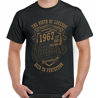 [S-5XL]เสื้อยืดลําลอง แขนสั้น พิมพ์ลาย The Brith Of Legends 54th Birthday 1967 s สําหรับผู้ชาย 54 ปี 742365