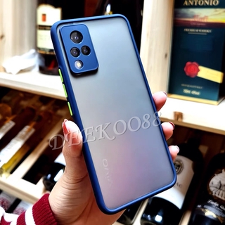 2021 New เคสโทรศัพท์ VIVO V21 5G V20 V20Pro V20SE Casing Camera Lens Protection Luxury Transparent Matte PC Back Cover Phone Case for วีโว่V21 เคส