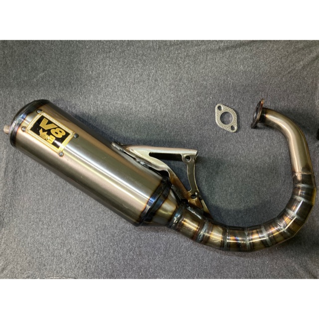 ท่อ V8 เทียบใส่ Honda DIO สูบตั้ง แถมฟรีปะเก็น