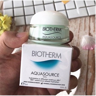 ผลิตภัณฑ์บำรุงผิวหน้า Biotherm Aquasource 48H Hydration Gel15 ml.