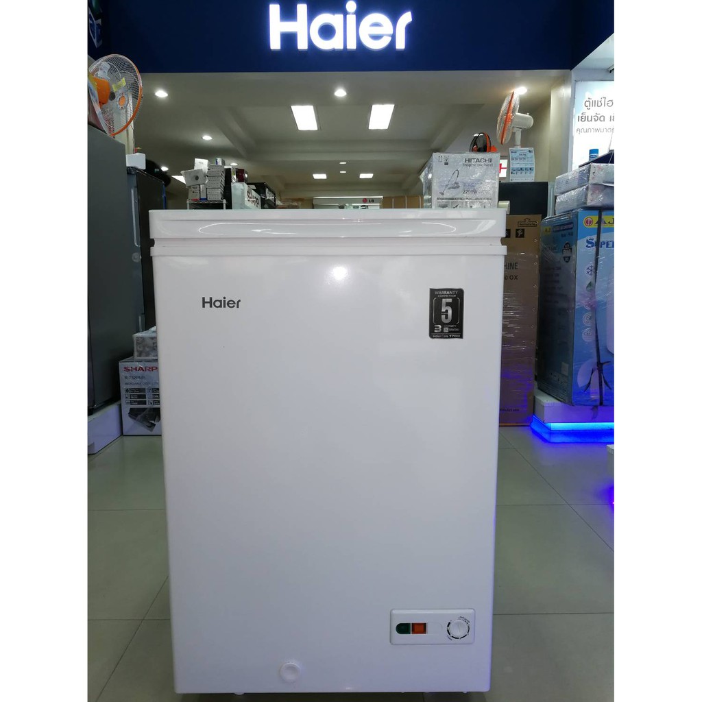 รุ่นใหม่ Haier ตู้แช่ 2 ระบบ แช่เย็น-แช่แข็ง ขนาดความจุ 103 ลิตร 3.7Q รุ่น HCF-LF108 รับประกัน เครื่อง 3ปีคอม 5ปี