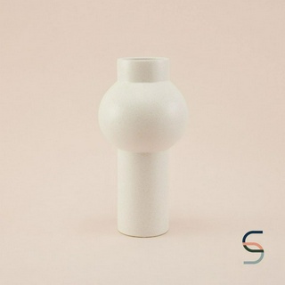 SARABARN Tube Porcelain Vase | แจกัน แจกันมินิมอล แจกันเซรามิกสีขาว