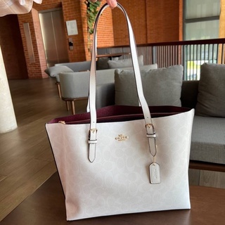 COACH MOLLIE TOTE IN SIGNATURE CANVAS  (COACH 1665)