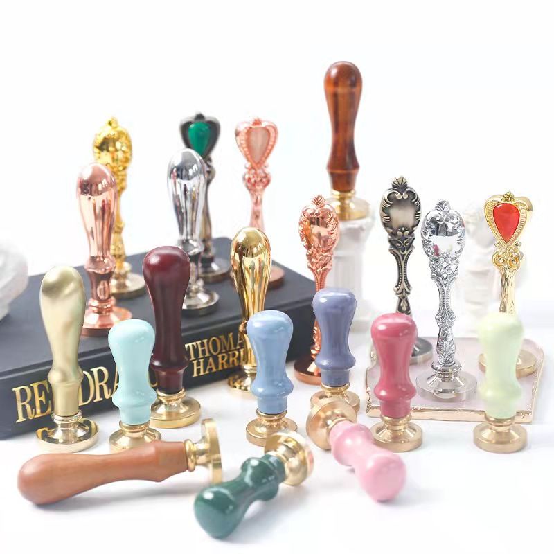 Sealing Wax Stamp Handle ไม้ (เฉพาะด้ามจับ) 火Painting Wax Stamp Handle ไม้ (เฉพาะด้ามจับ) 火Painting 