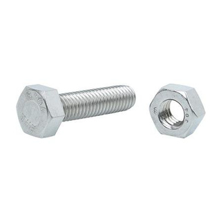 อุปกรณ์ยึดติด สกรูหัวหกเหลี่ยม 1/2"X2" แพ็ก 2 ชิ้น Screws, Nuts &amp; Washers