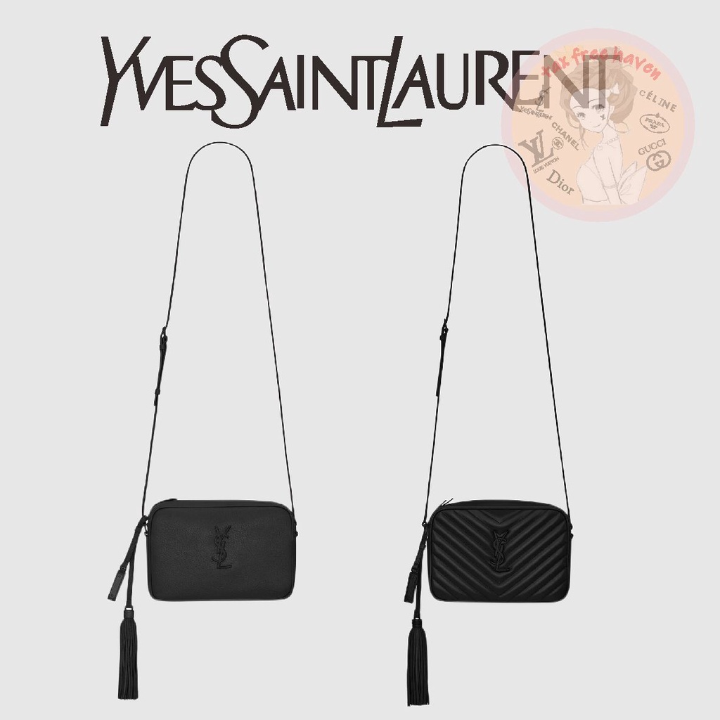 ราคาต่ำสุดของ Shopee 🔥ของแท้ 100% 🎁YSL/Yves Saint Laurent กระเป๋ากล้องหนังเรียบ LOU ของใหม่