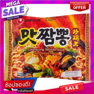 นงชิมบะหมี่กึ่งสำเร็จรูปรสปลาหมึกชนิดเผ็ด 130กรัม Nongshim Instant Noodles Squid Flavor 130g.