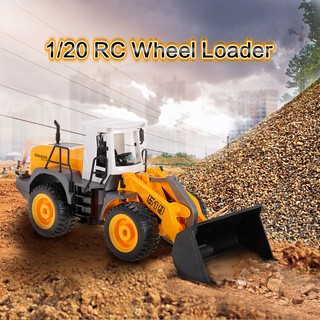 รถตักล้อยางบังคับวิทยุ  บังคับได้เสมือนจริง อัตราส่วน 1:20 -  Double E Wheel Loader E519-003