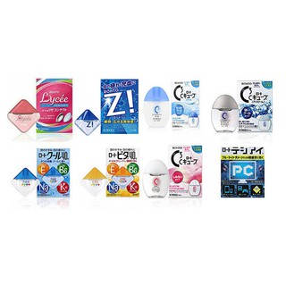 น้ำตาเทียมญี่ปุ่น วิตามินหยอดตา Rohto Vita4,Lycee Contac,Cool40,Z!,C3เย็นระดับ0,C3เย็นระดับ5,C3เย็นระดับ7,PC(Digi-Eye)