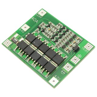 3s 40 a 12 . 6 v 18650 แผ่นบอร์ดโมดูลสําหรับชาร์จแบตเตอรี่ pcb bms