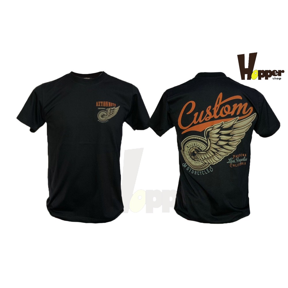 [โค้ด MAOHVD50] เสื้อยืดสีดำ Axtion MOTO