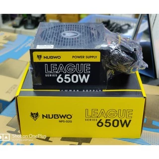 POWER SUPPLY (อุปกรณ์จ่ายไฟ) NUBWO 550,650 WATT (NPS-020)(NPS-030) NPS650 ไม่มีไฟเลี้ยงการ์ดจอ ประกัน 1 ปี