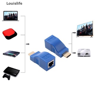 Llph ตัวขยายสัญญาณเครือข่ายอีเธอร์เน็ต 1080p hdmi เป็น rj45 5e 6 2 ชิ้น