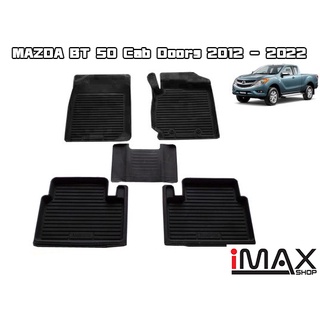 ผ้ายางรองพื้นเข้ารูปตรงรุ่น MAZDA BT 50 Pro Cab  พรมปูพื้นรถ แผ่นยางปูรถยนต์ ถาดยางปูพื้นรถเข้ารูป