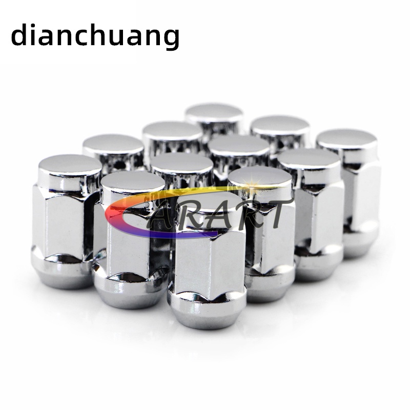 5/16/20 ชิ้นความยาว 35 มม.M12X1.5 12x1.25 14x1.5 รถล้อ Lug Nuts Bolts สกรูสําหรับ Honda สําหรับ Ford สําหรับ