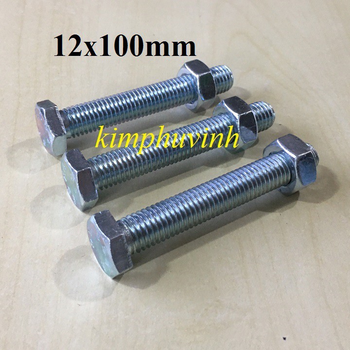 5 ชุด - M12x100mm 12mm BULIES - 12mm BULON SCREWS