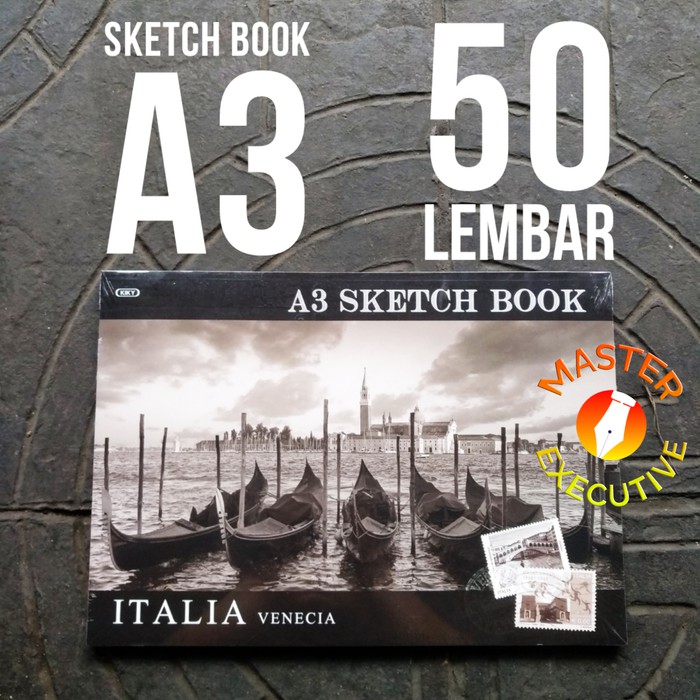 Kiky Sketch Book A3 / 50-Sheet Travel Version Sketch Drawing Book
