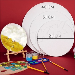 💖พร้อมส่ง!! Canvas เฟรม วาดรูป ระบายสี เฟรมผ้าใบ เฟรมวาดรูป เฟรมผ้าใบสำเร็จรูป เฟรมวงกลม เฟรมหัวใจ ขนาด 20/ 30/ 40ซม.