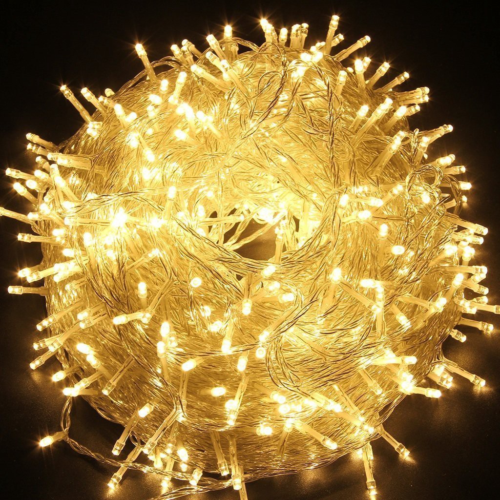 ไฟ LED คริสต์มาส 20M 200 ไฟ LED String Plug-In 8 โหมดสําหรับไฟตกแต่งในร่มและกลางแจ้งคริสต์มาสงานแต่งงานไฟนางฟ้า