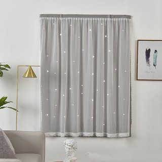 พร้อมส่ง* ผ้าม่าน Curtain ม่าน ม่านเวลโครม่านทึบผ้าม่านกันฝุ่น,ติดตั้งง่าย,หมัดฟรี ไม่ต้องจอก