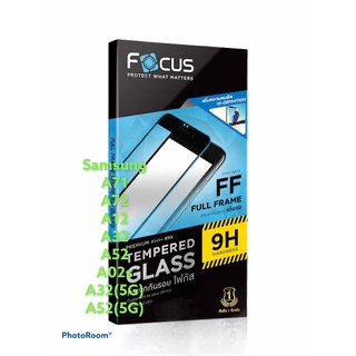 Focus กระจกเต็มจอ Samsung A72,A71,A12,A32,A52,A02s,A32(5G),A52(5G