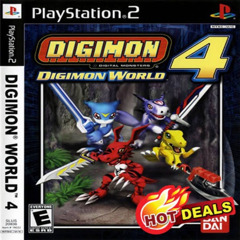 แผ่นเกมส์Ps2 - Digimon World 4 แนวผจญภัยตลุยด่าน แผ่นไรท์คุณภาพ (เก็บปลายทางได้)