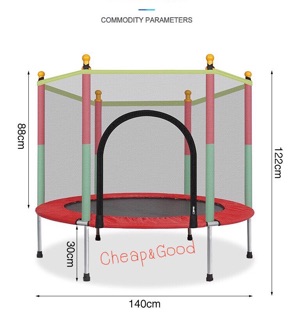 แทรมโพลีน 4F สีแดง Red ชมาด140cm X 122cm