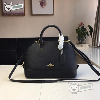 ของแท้ กระเป๋าถือ กระเป๋าสะพาย COACH F57555 กระเป๋าแฟชั่นสตรี กระเป๋าถือ/กระเป๋าสะพาย เปลือกหอยแพคเกจ