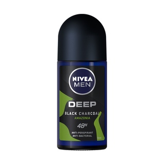 SuperSale63 50 มล. นีเวีย NIVEA นีเวียโรลออนชาย ลูกกลิ้งนีเวีย 50 ML สูตร Deep Black Charcoal Amazonia