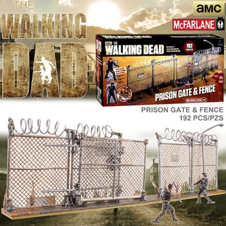 Figure งานแท้ Original ฟิกเกอร์ McFarlane The Walking Dead เดอะวอล์กกิงเดด Prison Gate &amp; Fence ประตู และ รั้วเรือนจำ