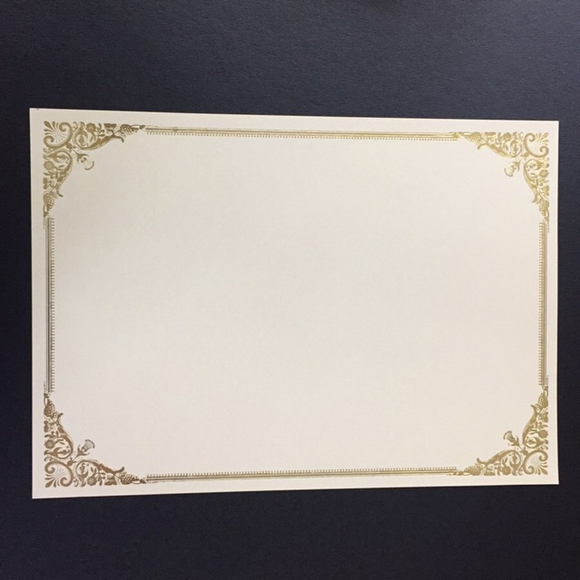 Darte Gold Stamping Certificate Paper 100sheets (160gms)