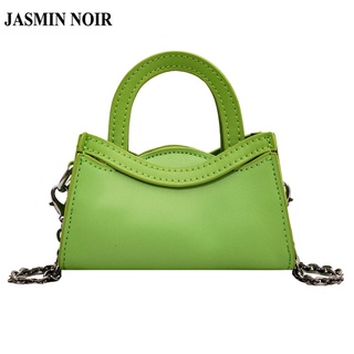 Jasmin NOIR กระเป๋าสะพายข้าง หนัง PU แต่งสายโซ่ สําหรับผู้หญิง