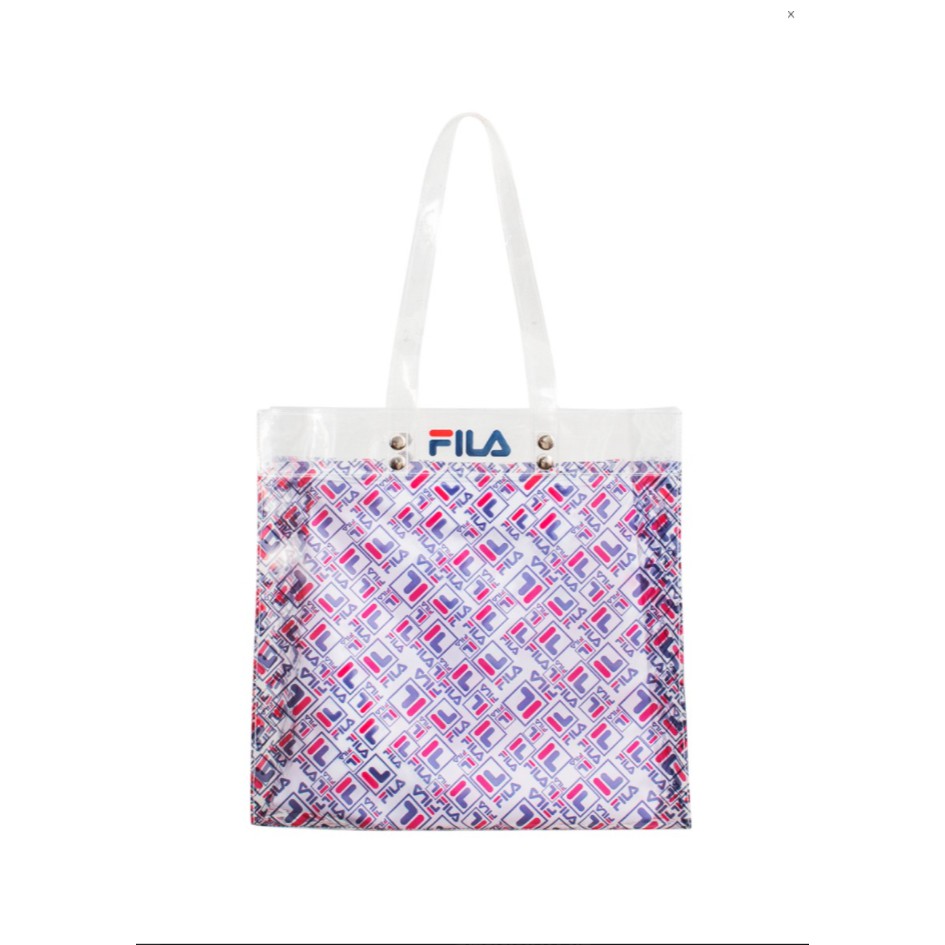 [ลด30% เก็บโค้ด 1106FASHDD] Fila Transparent Tote Bag กระเป๋าสะพายข้าง ฟิล่า แท้