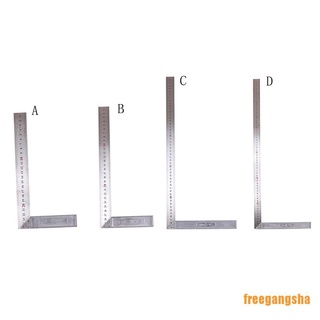 [FREGA] Stainless Steel L-Square Angle Ruler Woodworking Measuring Tool 25/30/50/60cm  NGSHA