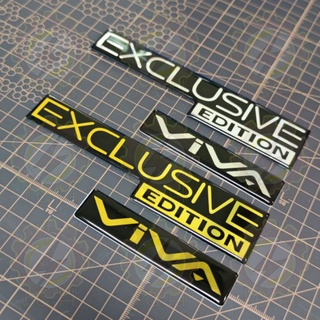 สติกเกอร์โลโก้อีพ็อกซี่ PERODUA VIVA ELITE EXECUTIVE EDITION พร้อมเทปสองด้าน