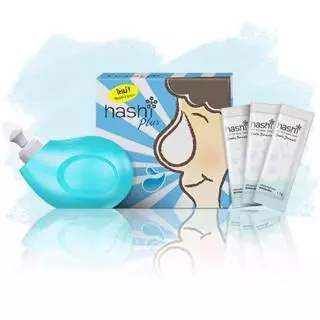 Hashi plus ขวดล้างจมูก+เกลือ15ซอง