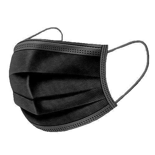 Mask สีดำ พร้อมส่ง หน้ากากอนามัย (1 กล่องมี 50 ชิ้น) ผ้าปิดหน้าสีดำกรอง 3 ชั้นปิดปากจมูก