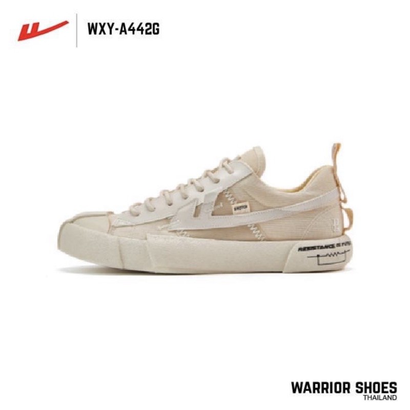 Warrior shoes รองเท้าผ้าใบ รุ่น WXY-A442G สี Beige