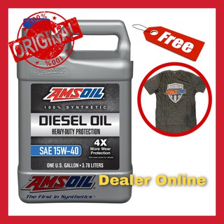 Amsoil Heavy Duty Diesel Oil 4X SAE 15w-40 น้ำมันเครื่องดีเซล สังเคราะห์แท้100%