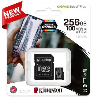 Kingston microSD Card 256GB Canvas Select Plus Class 10 UHS-I 100MB/s (SDCS2/256GB) + SD Adapter ประกัน Lifetime Synnex