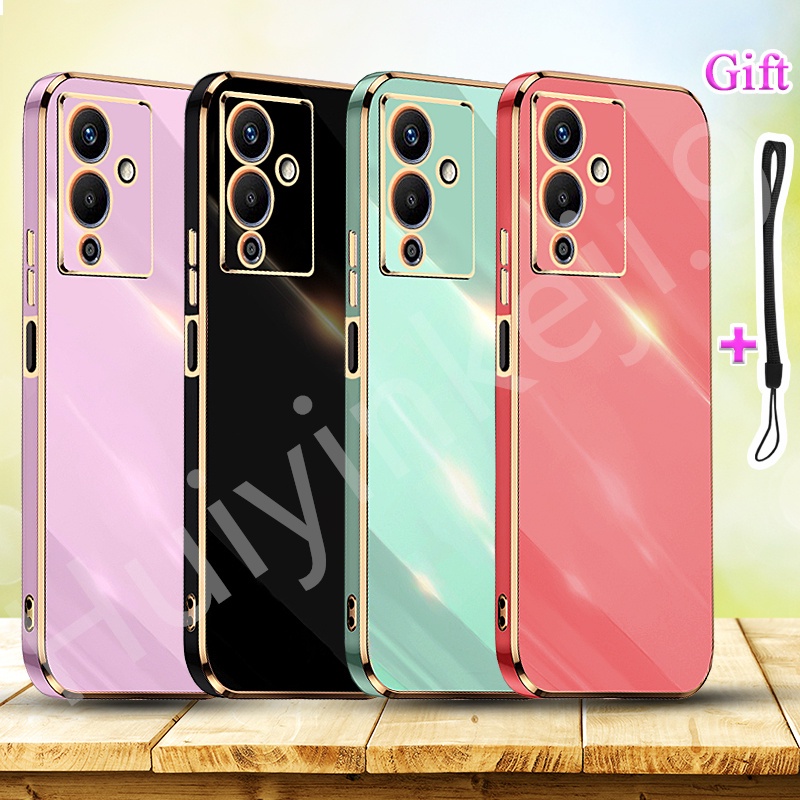 เคสซิลิโคนนิ่ม ชุบไฟฟ้า ขอบตรง กันกระแทก สําหรับ Infinix Note 12 Pro 5G X671B Note 12 5G X671