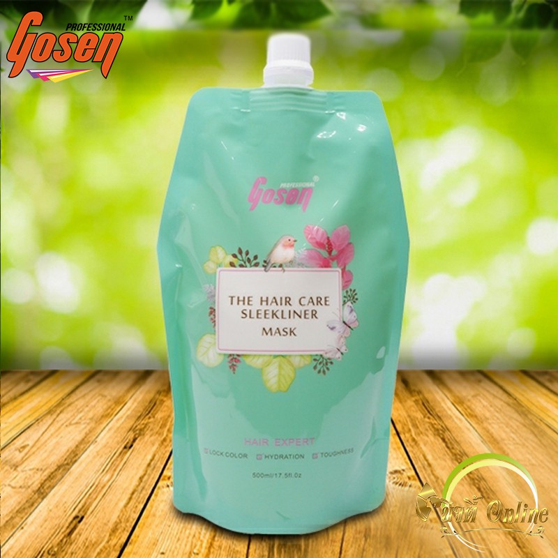 เชื่อมแกน  Gosen The Hair Care Sleekliner Mask โกเซ็น เดอะ แฮร์ แคร์ สลีคไลเนอร์ มาร์ก