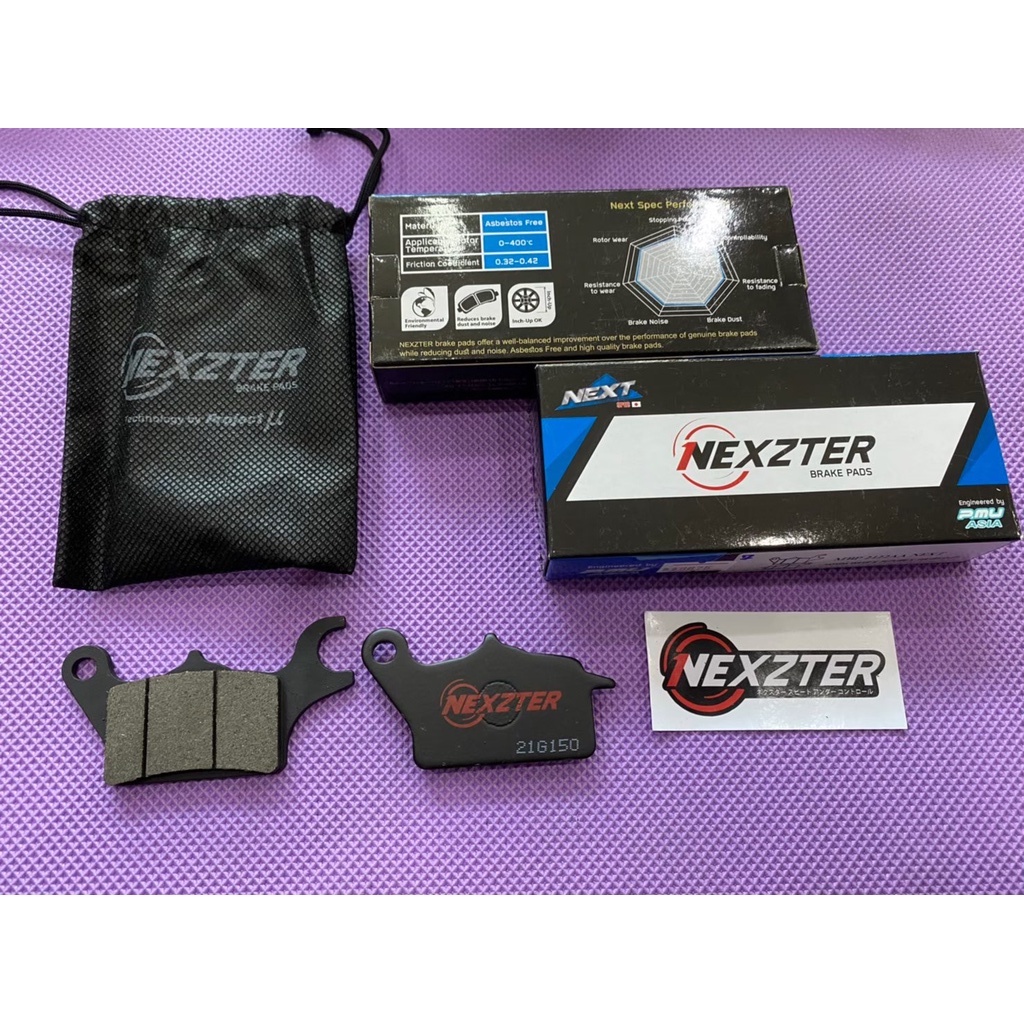 10. ผ้าเบรค หน้า Wave110i / Wave s / Future-x  แบรนด์ Nexzter MD26